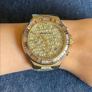 Used Michael Kors Alligator Print Leather Watch